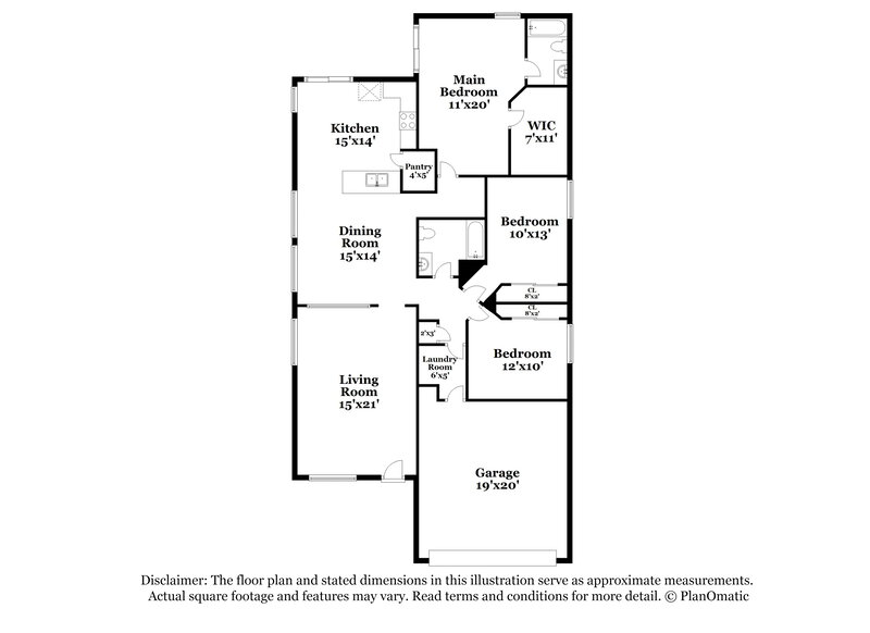 2,245/Mo, 7689 E Rhiannon Dr Tucson, AZ 85730 Floor Plan View