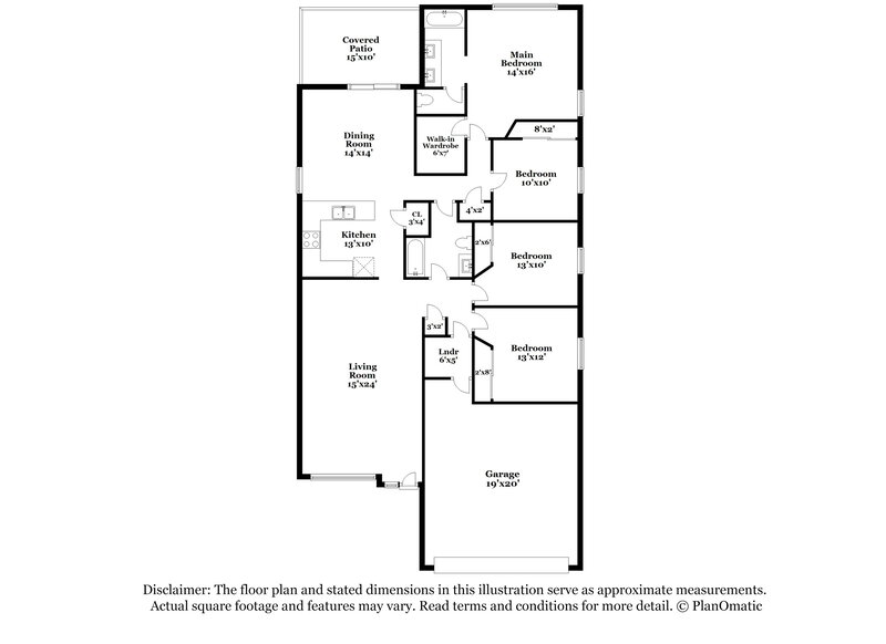 1,800/Mo, 6797 W Copperwood Way Tucson, AZ 85757 Floor Plan View