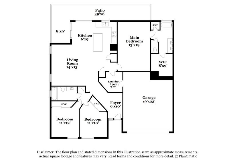2,125/Mo, 60639 E Eagle Heights Dr SADDLEBROOKE, AZ 85739 Floor Plan View