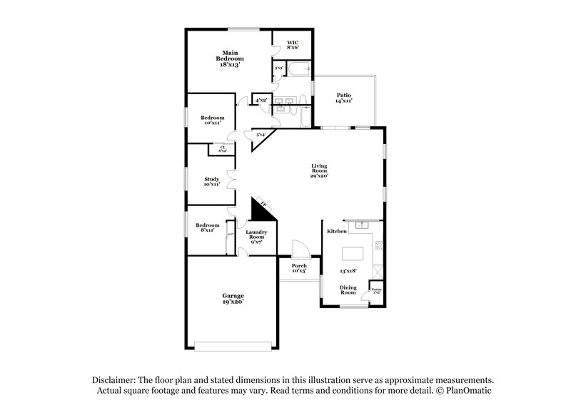 1,955/Mo, 3670 S Western Way Tucson, AZ 85735 Floor Plan View