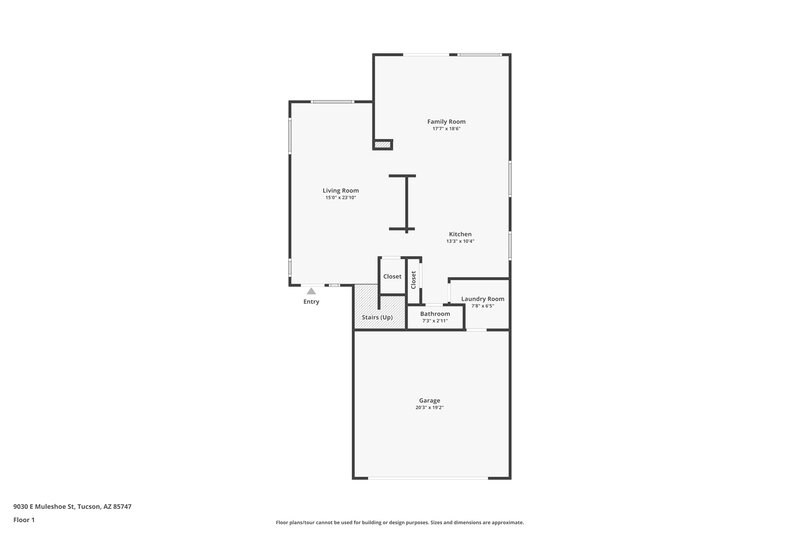 1,885/Mo, 9030 E Muleshoe St Tucson, AZ 85747 Floor Plan View