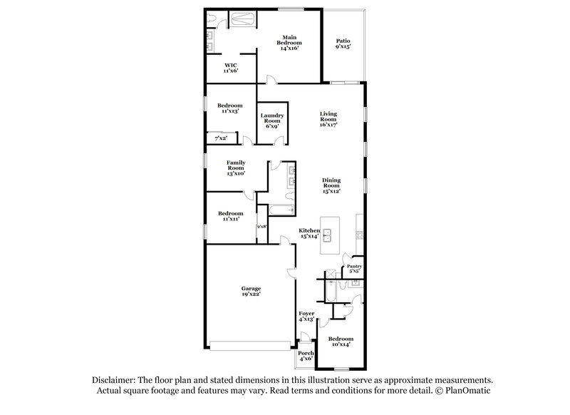 2,025/Mo, 12717 N Berwick Dr Marana, AZ 85653 Floor Plan View