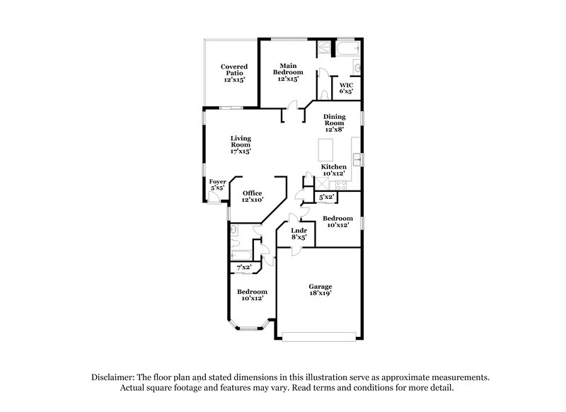1,725/Mo, 624 W Calle Marojo Sahuarita, AZ 85629 Floor Plan View
