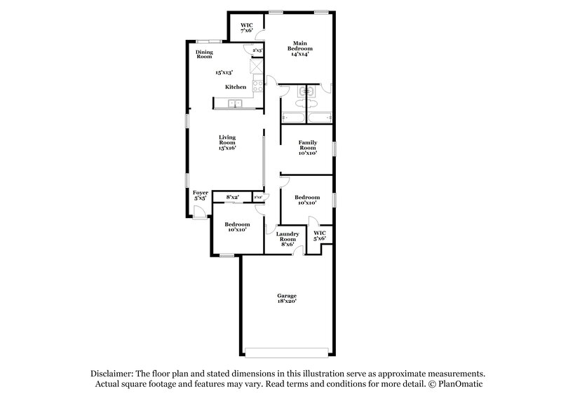 1,840/Mo, 1097 W Camino Hombre Viejo Sahuarita, AZ 85629 Floor Plan View