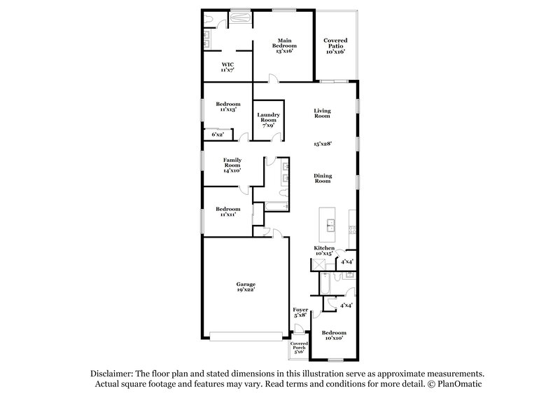 2,390/Mo, 12171 W Charismatic Drive Marana, AZ 85653 Floor Plan View
