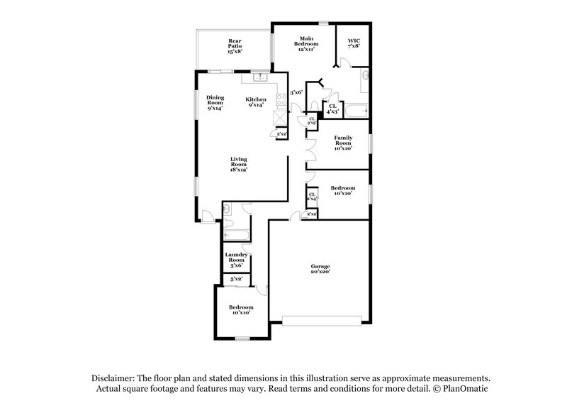 2,030/Mo, 12068 W Makenna Ln Marana, AZ 85653 Floor Plan View