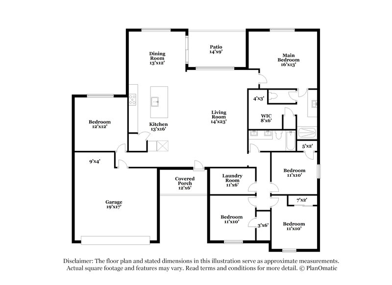 1,890/Mo, 7491 W Tierra Rd Tucson, AZ 85757 Floor Plan View