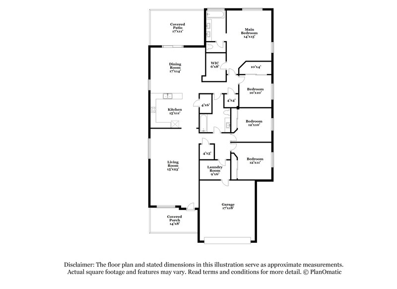 1,920/Mo, 6791 W Brightwater Way Tucson, AZ 85757 Floor Plan View