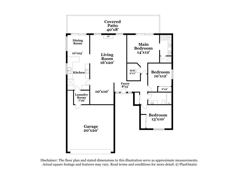 2,070/Mo, 3674 W Thundercloud Loop Tucson, AZ 85742 Floor Plan View