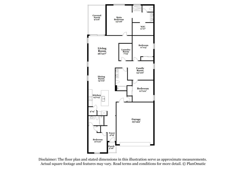 2,185/Mo, 12174 W Charismatic Drive Marana, AZ 85653 Floor Plan View