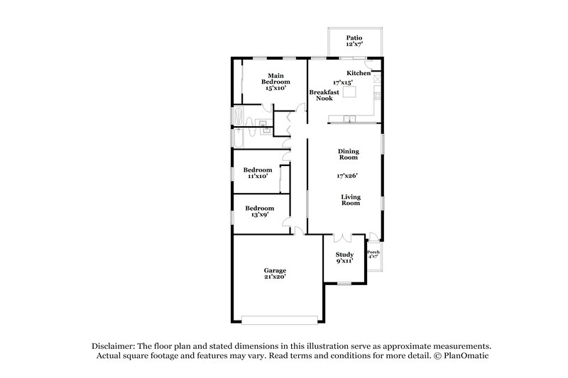 1,955/Mo, 11260 W Massey Dr Marana, AZ 85653 Floor Plan View