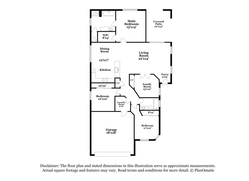 1,870/Mo, 12782 E Hannah Trl Vail, AZ 85641 Floor Plan View