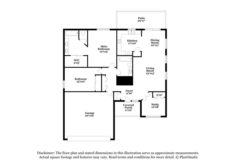 1,705/Mo, 3222 W Avior Dr Tucson, AZ 85742 Floor Plan View