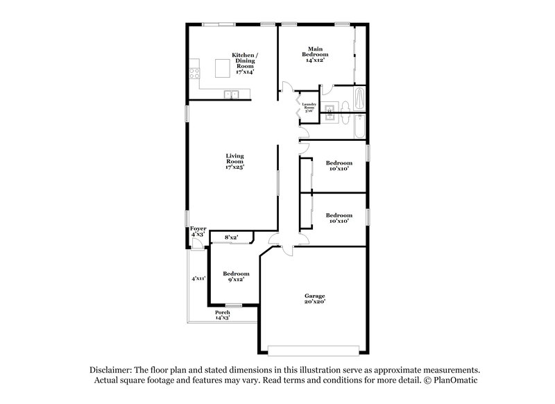 1,795/Mo, 11390 W Massey Dr Marana, AZ 85653 Floor Plan View