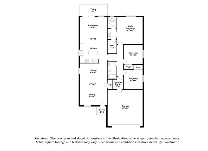 1,755/Mo, 6416 E Nelson Dr Tucson, AZ 85730 Floor Plan View