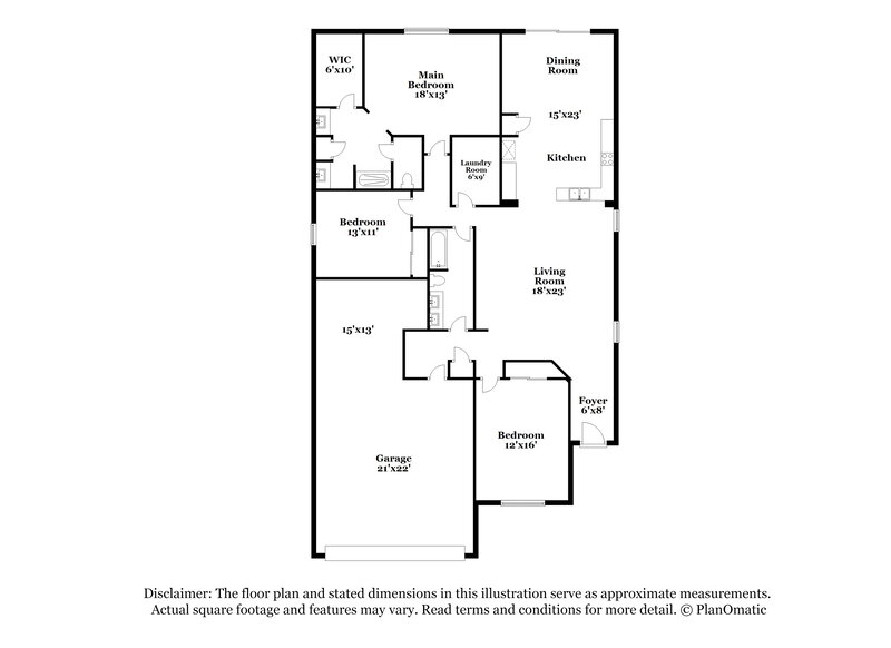 1,990/Mo, 13845 E Silver Pine Tr Vail, AZ 85641 Floor Plan View