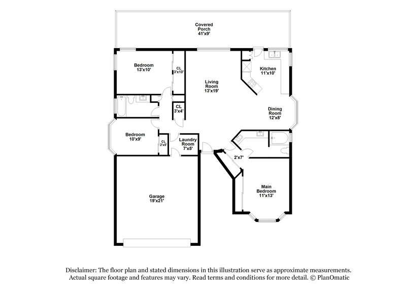 1,695/Mo, 2973 S Marissa Dr Tucson, AZ 85730 Floorplan View