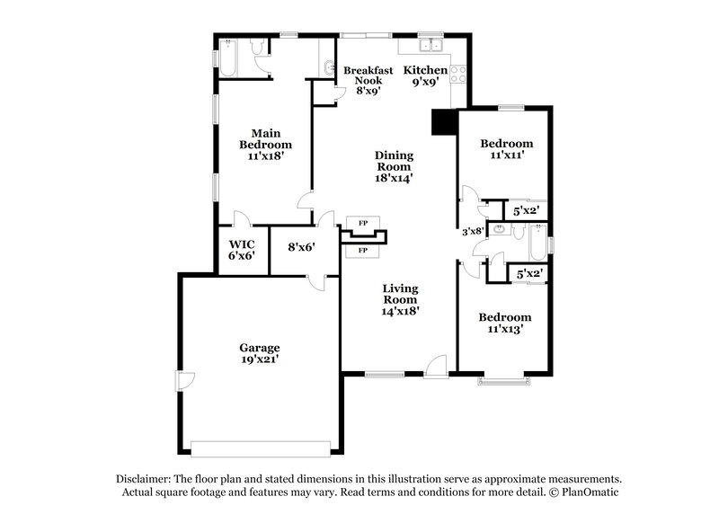 1,845/Mo, 1900 S Hermosa Dr Tucson, AZ 85713 Floor Plan View