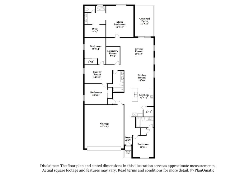 2,185/Mo, 13146 N Grayson Drive Marana, AZ 85653 Floor Plan View