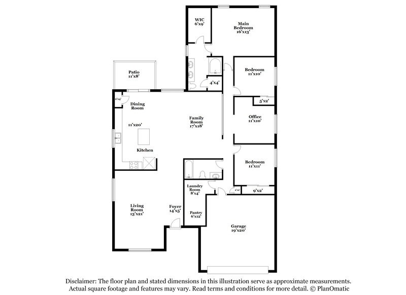 2,015/Mo, 3308 S Desert Echo Rd Tucson, AZ 85735 Floor Plan View