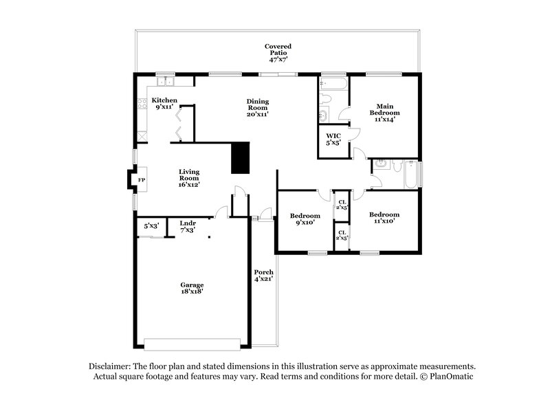 1,785/Mo, 1418 S Gecko Rd Tucson, AZ 85713 Floor Plan View