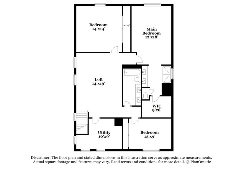 1,765/Mo, 7751 S Candlepine Dr Tucson, AZ 85757 Floor Plan View 2