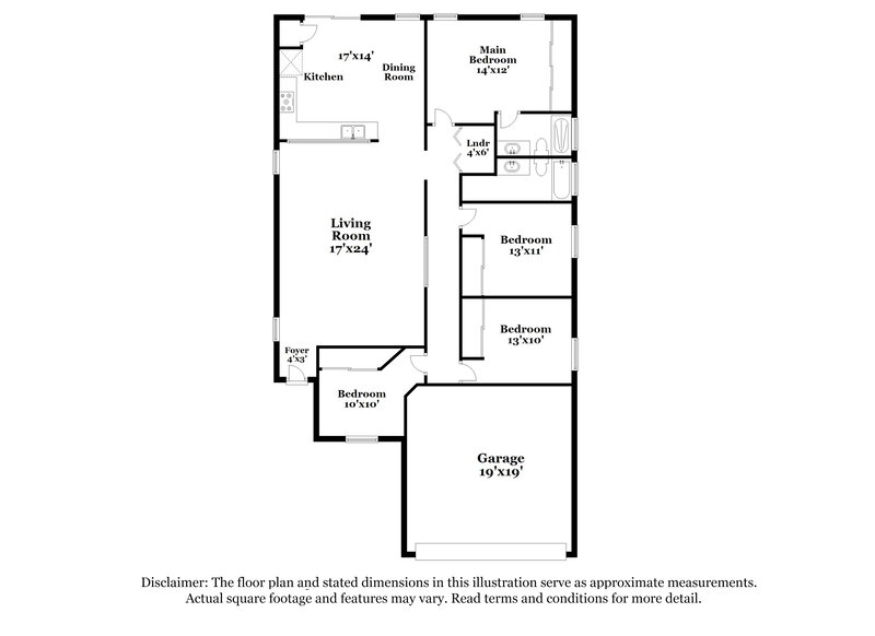 2,005/Mo, 14548 S Camino Vendaval Sahuarita, AZ 85629 Floor Plan View