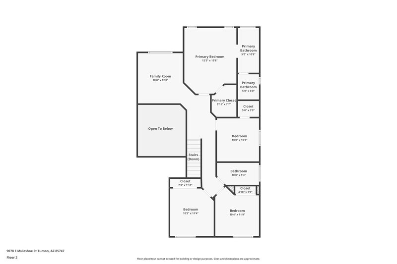 2,055/Mo, 9078 E Muleshoe St Tucson, AZ 85747 Floor Plan View 2