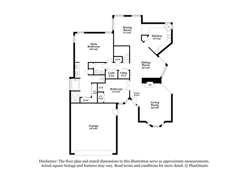 2,840/Mo, 3474 W Avenida Obregon Tucson, AZ 85746 Floor Plan View