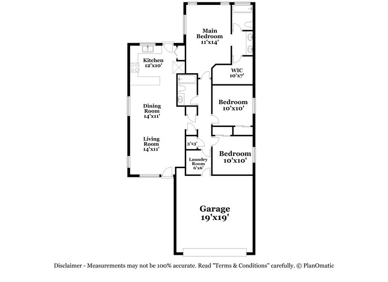 1,935/Mo, 9164 E Sugar Sumac St Tucson, AZ 85747 Floorplan View