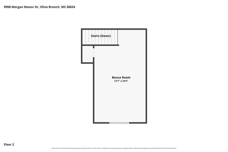 1,920/Mo, 9908 Morgan Manor Dr Olive Branch, MS 38654 Floor Plan View 2